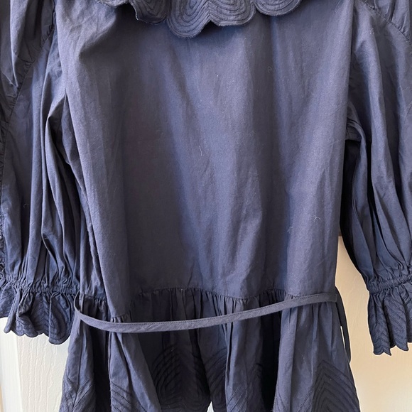 Sea NY Women’s Heidi Wrap Top, Navy color, sample size 4/S - Picture 8 of 11